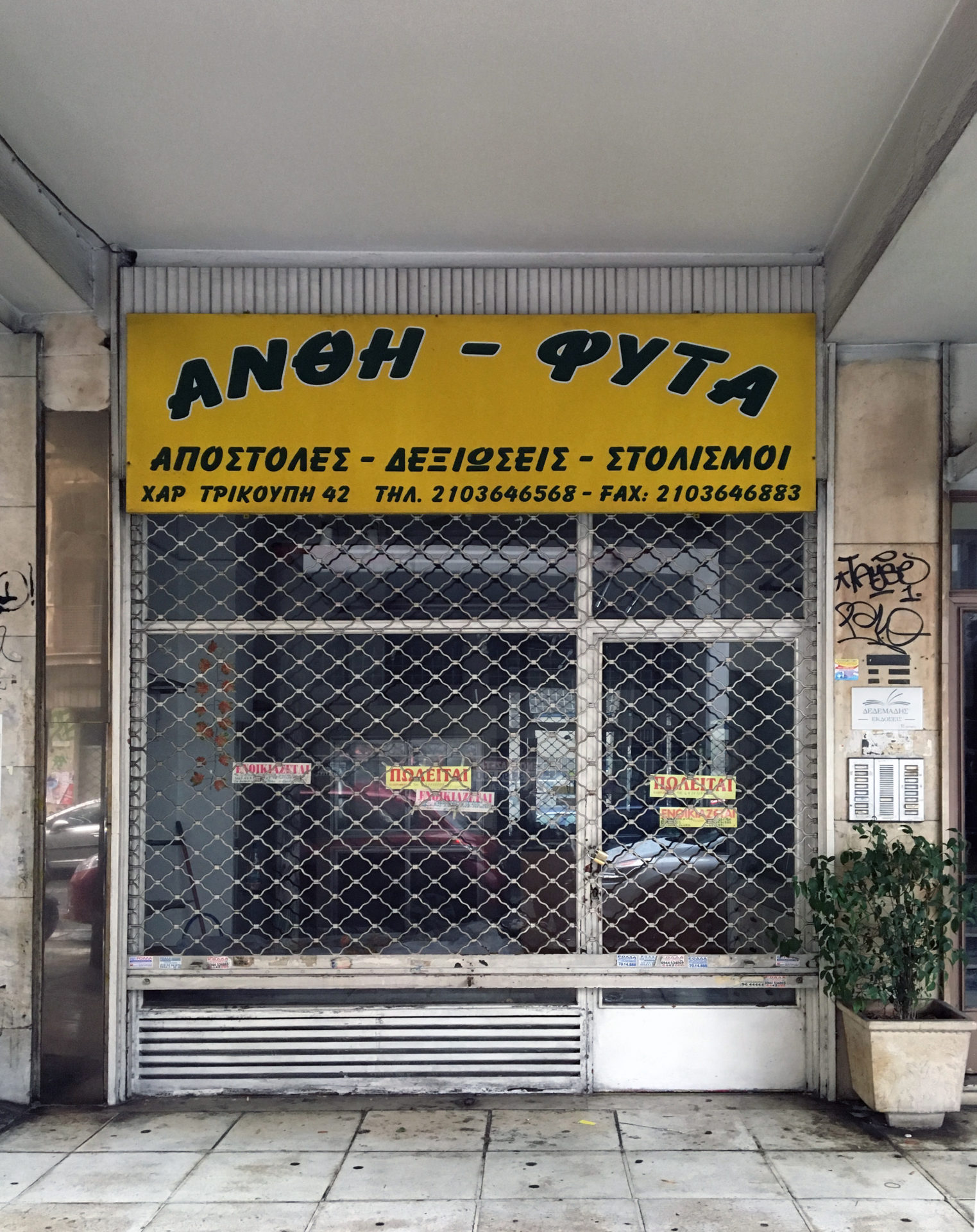 Photo Essay: Windows in Crisis – The Decline of Athens’ Commercial Cityscape